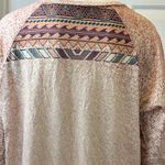 Indian Feather Western Graphic Print Brown T Photo 5