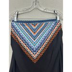 MiracleSuit  Asymmetrical Tankini Top Women 14 Strapless Aztec Handkerchief EUC Photo 2