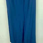 After Six NWT  Cuffed Off-the-Shoulder Pleated Faux Wrap Maxi Dress Blue Size 6 Photo 10