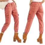 Free People  We the Free Platoon High Rise Cargo Jogger Pants Rust Womens Size M Photo 1