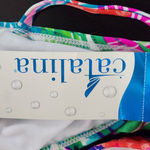 Catalina  Pink Tropical Print Bikini NWT Size 1X Short and Bandeau Bikini Set Photo 14