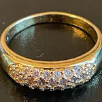 Cute Austrian crystal 18k gold plated ring Photo 0