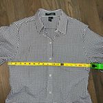 Ralph Lauren Lauren  Women's Black Gingham Puff 3/4 Sleeve Button Up Shirt Sz m Photo 3
