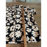 Denim & Flower Women's NWT Button Up Floral Black White Blouse Top Shirt XL Print Collared 0060 Photo 5