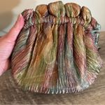 Vintage Grace Chuang Metallic Rainbow Clutch Purse Gold Lining Evening Bag Photo 1