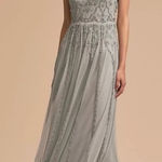 BHLDN  x ANTHROPOLOGIE Beaded‎ Eliza Dress Gown Size 8 Photo 0