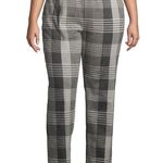 Lands' End NWT High Rise Straight Leg Plaid Sport Knit Pants Size 1X 16-18 Photo 0