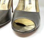 LUCIANO PADOVAN bronze peep toe heels, made in Italy, size 40 Photo 5