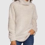 Eddie Bauer Cream Sherpa Turtleneck Photo 0