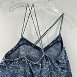True Religion Blue Acid Wash Strappy Cross Back Casual Cami Top Size Large Photo 6