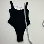 For Love & Lemons  Ribbed Black Bodysuit Tank Thong Back Womens Size‎ XS NEW Photo 9