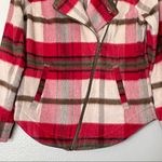 CAbi Style 3678 Limited Ed. Shelter Jacket Soft Red Brown Cream Plaid Size XS Photo 4
