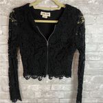 Anthropologie  Lili's Closet Crochet Zip Up Photo 1