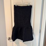 Dries Van Noten NWT  Black Saturn Smocked Cotton Poplin Midi Skirt | L Photo 5