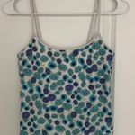 Victoria's Secret Women’s Medium VICTORIA’S SECRET Vintage 2001 Y2K Blue Daisy Floral Cropped Cami Tank Top Photo 0