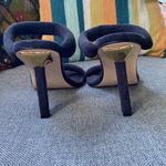 Good American Size 11.5 Black Terry Slip On High Heel Sandals Mule Open Toe Photo 4