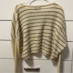 Urban Outfitters Cream & Black Stripe Sweater Photo 2