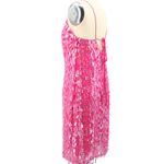 BCBG MaxAzria Hot Pink Silk Rectangular Sequin Sleeveless Mini Party Dress 12 Photo 6