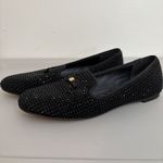 Tory Burch Black Crystal Embellished Bow Flats Shoes Women's Size 6.5M Photo 1