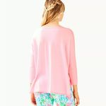Lilly Pulitzer Cobo Sweater Women's Large Heathered Pink Tropics Tint Boat Neck Photo 1