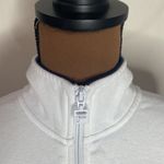 FILA spell out logo embroidered quarter zip sweatshirt pullover in white size M Photo 10