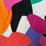 A New Day Linen Skort Shorts Skirt Geometric Print Size 4 Bright Colors Photo 3