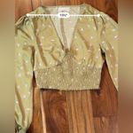 Urban Outfitters Floral V-Neck Crop Top Photo 3