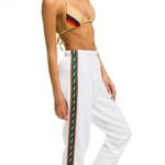 Aviator Nation BOLT STRIPE SWEATPANTS - WHITE Photo 3