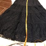 Bandolino  black bohemian mesh lace skirt sz 6 Photo 5