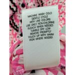 Dress Barn Pink Floral Pleated Ruffle Button Blouse Romantic Cottagecore M Photo 5