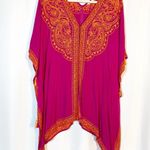 Soft Surroundings Catalpa Topper Embroidered Tunic Kimono Shawl Kaftan Beaded Photo 1