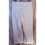 J. McLaughlin White High Waist Wide Leg Crop Pants - Size 12 Photo 3