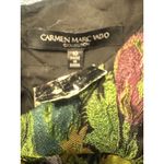 Carmen Marc Valvo  Collection Floral Jacquard‎ Dress Black Sequin Waist Size 10 Photo 5