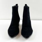 Banana Republic  Suede Pull On Ankle Boots Booties Black 9 Photo 5