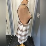 Barrels and Oil Plaid Flannel Overall Dress Brown Photo 2