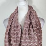 Purple and Silver Sequin Faux Fur Infinity Scarf One Size Photo 1