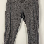 Nike  Dri Fit Women's Athletic Capris Gray Black Pattern Running Workout M Photo 0