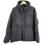 Madewell Black Puffer Jacket Hooded Zip Closure Insulated Womens Size Large Photo 0