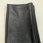 Spanx Red Hot Leggings Faux Leather Mixed Media Stretch High Rise Metallic Black Photo 1