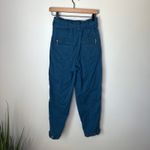 Anthropologie  Ellie Embroidered High-Waisted Paperbag‎ Utility Pants Teal Size 0 Photo 7