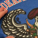 Vintage 1990 Death From Above Fort Benning GA Georgia Military Graphic Tee Large Blue Photo 7