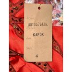 NWT Mandalay Kapok Red Beaded Feather Fringe Maxi Long Evening Gown Dress Size 4 Photo 12