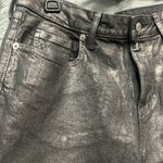 Wild Fable New 10 - High Rise Baggy Jeans Denim Wide Leg Silver Metallic Wash Photo 13