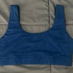 Quince Scoopneck Sports Bra Size XS Blue Photo 0