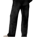 Victoria secret PINK Teddy Wide Leg Pajama Pants sz XL Black Photo 1