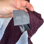 Vera Wang Simply Vera embellished layered-look tunic Burgandy Cable knit sweater Photo 3