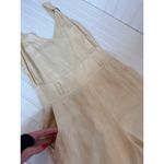 Derek Lam  10 Crosby Cream V-Neck Jumpsuit Overall Button Wide Leg Neutral Size 4 Photo 5