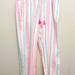 Vineyard Vines  NWT Women's Guava Stripe Pull-On Beach Resort Coastal Pants Photo 0