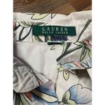 Ralph Lauren Women Spring Floral Print Beige Button Down Shirt Sz XL Pink Photo 2