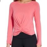 Calia Purple Long Sleeve Cropped Tie Top Size M Photo 9